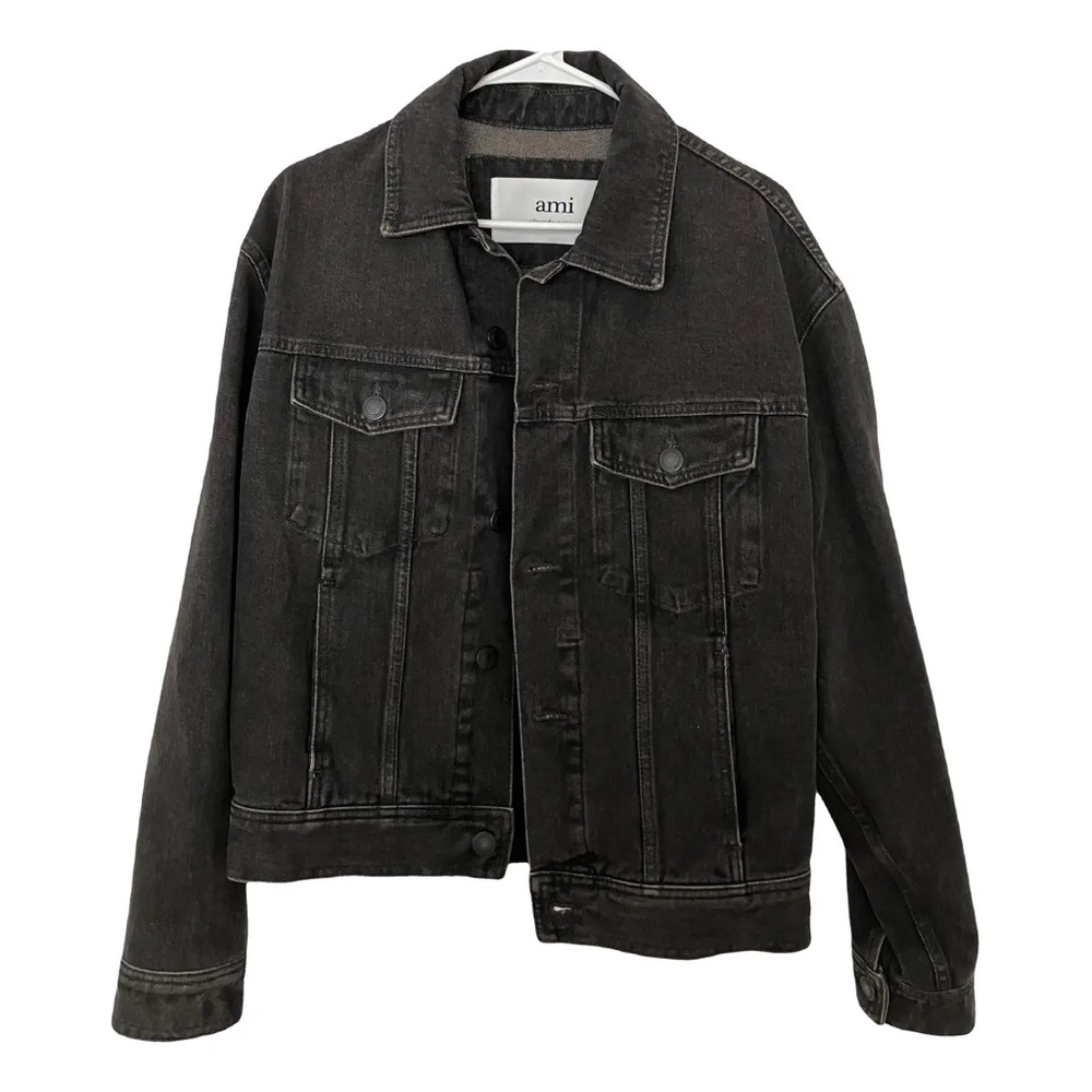 Ami Black Denim Jacket for Men
